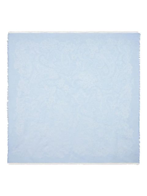 ETRO floral-jacquard scarf - Blue - zdjęcie produktu nr 1