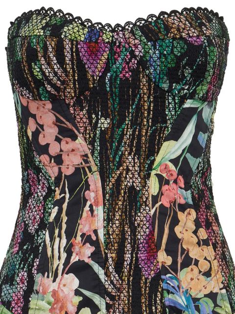 Charo Ruiz Ibiza Sora floral-print mini dress - Black