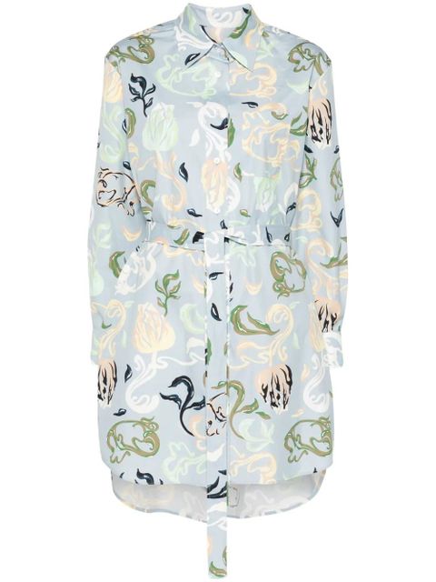 Lanvin floral-print mini dress - Blue - zdjęcie produktu nr 1