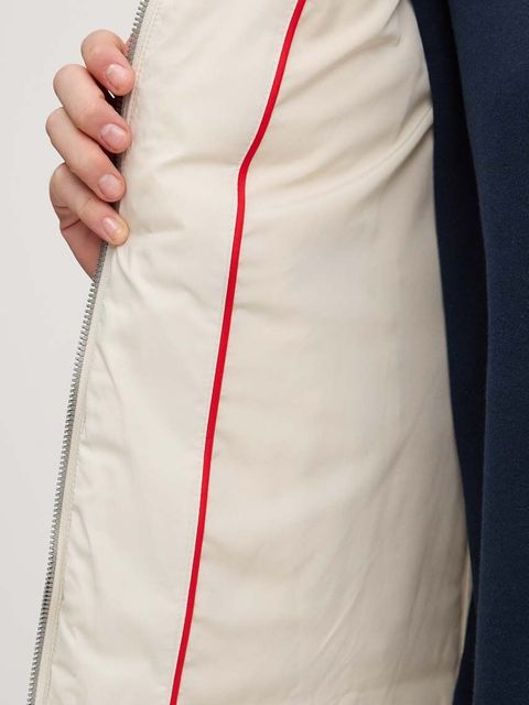 Tommy Jeans kurtka puchowa damska kolor beżowy zimowa DW0DW18312