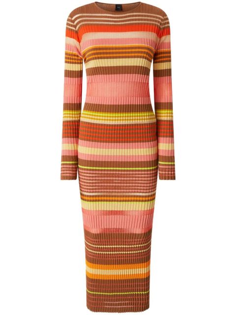 PINKO striped midi dress - Orange - zdjęcie produktu nr 1