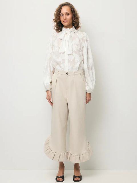 BIZUU spodnie palazzo damskie z bawełną NELLA - zdjęcie produktu nr 1