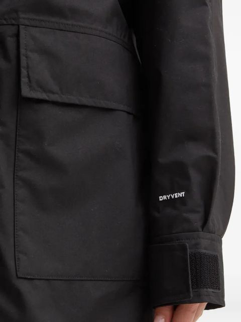 The North Face hooded pocket-detail coat - Black