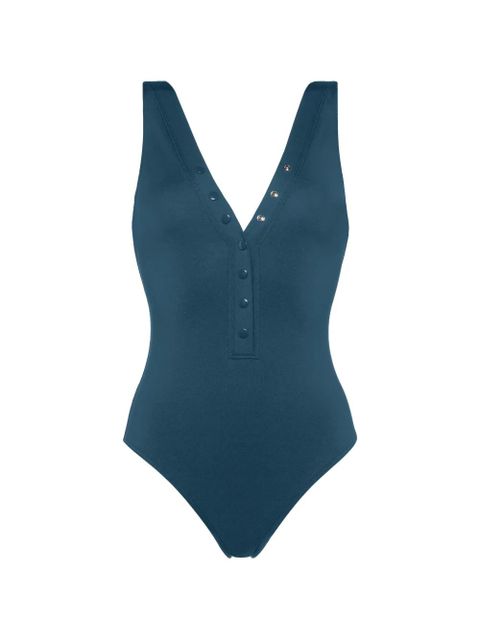 ERES Icône V-neck swimsuit - Blue - zdjęcie produktu nr 1
