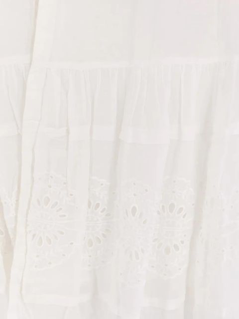 MARANT ÉTOILE Paoline embroidered midi skirt - White