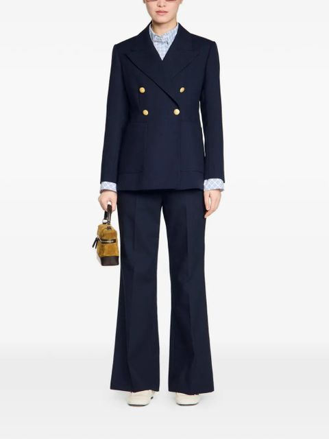 SANDRO double-breasted button blazer - Blue - zdjęcie produktu nr 2