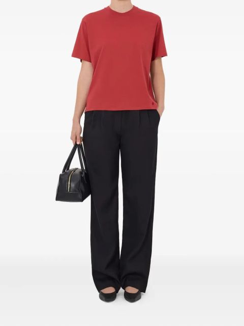 LouLou de Saison Telanto Lds embroidered-logo crew-neck T-shirt