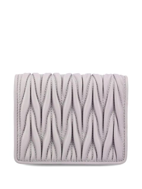 Miu Miu small logo quilted wallet - Purple - zdjęcie produktu nr 2