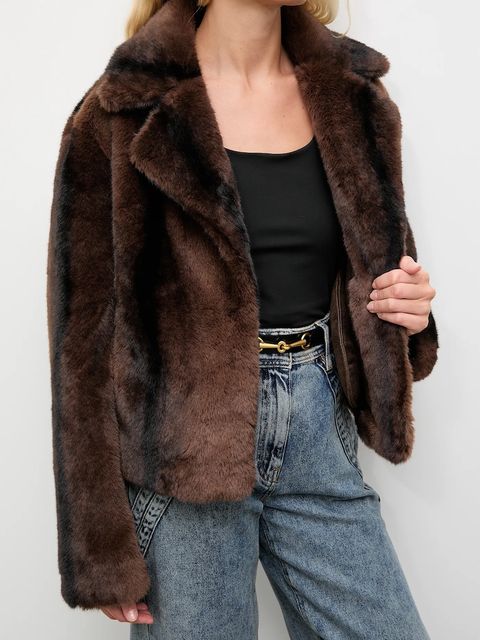 Answear.LAB kurtka kolor brązowy przejściowa