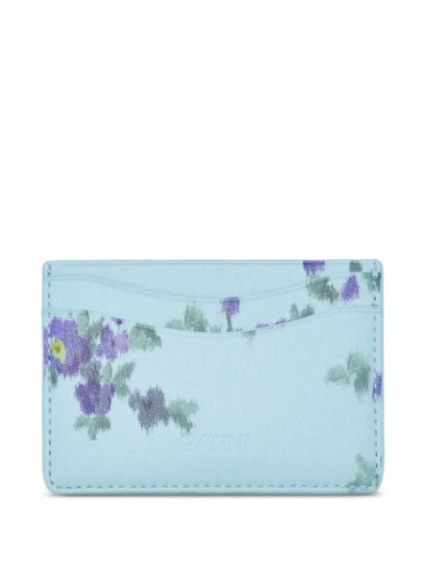 GANNI floral print cardholder - Blue - zdjęcie produktu nr 2