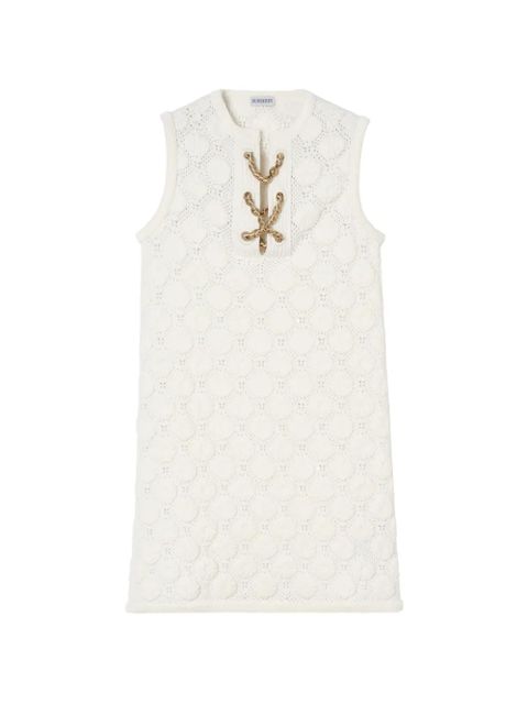 Burberry crochet cotton blend dress - White - zdjęcie produktu nr 1