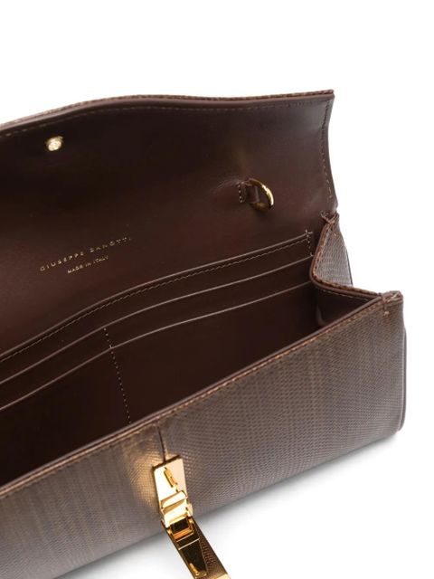 Giuseppe Zanotti Flutie clutch bag - Brown