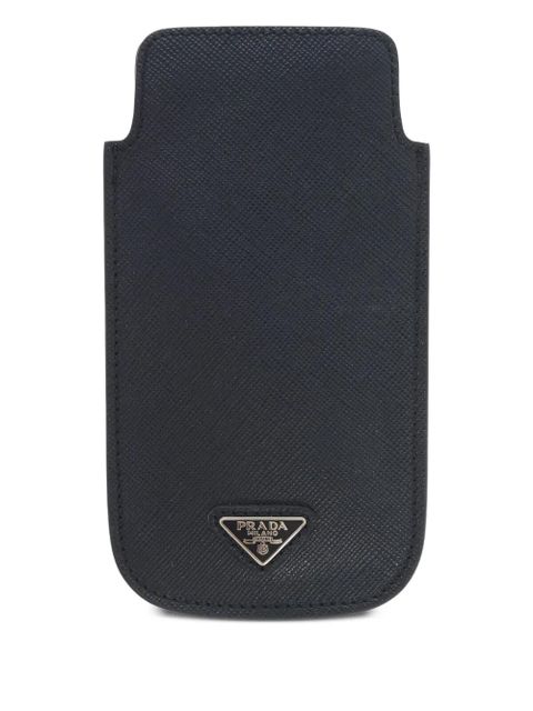 Prada Saffiano leather Iphone case - Black - zdjęcie produktu nr 1
