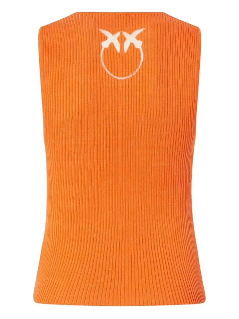 PINKO ribbed sleeveless top - Orange - zdjęcie produktu nr 2