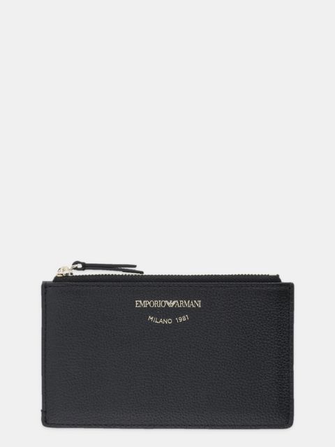 Emporio Armani portfel skórzany damski kolor czarny EW003035 AF19568 - zdjęcie produktu nr 1