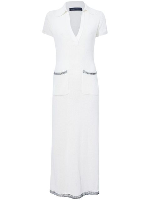 Proenza Schouler contrast-trim knit dress - White