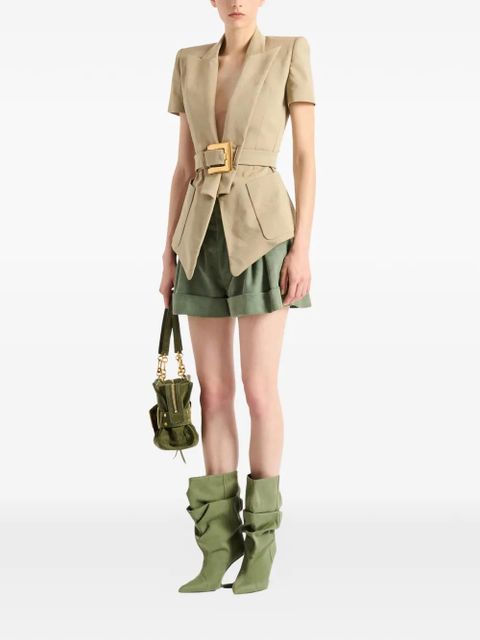 Balmain Anthem belted gabardine jacket - Neutrals - zdjęcie produktu nr 2