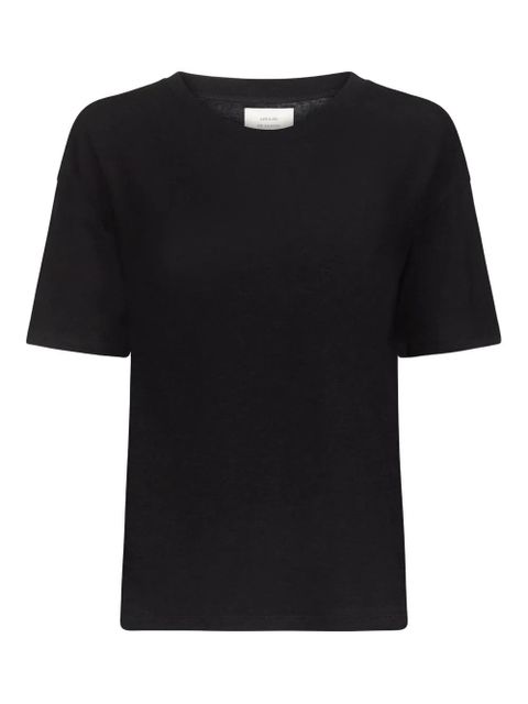 LouLou de Saison short-sleeve ribbed T-shirt - Black - zdjęcie produktu nr 1