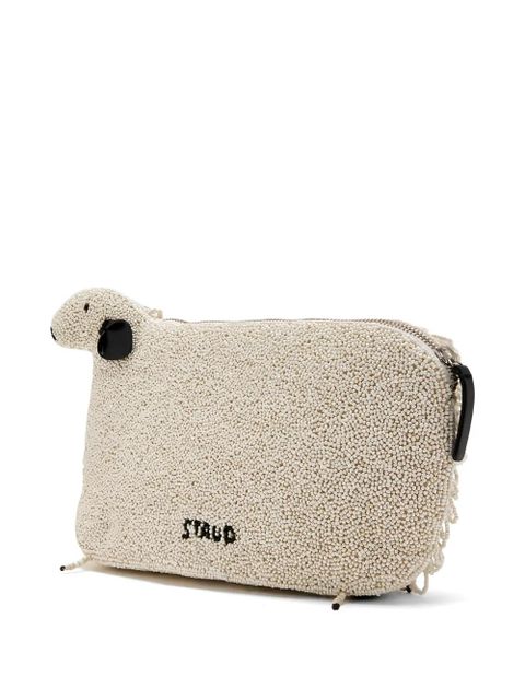 STAUD beaded dolly clutch - Neutrals - zdjęcie produktu nr 2