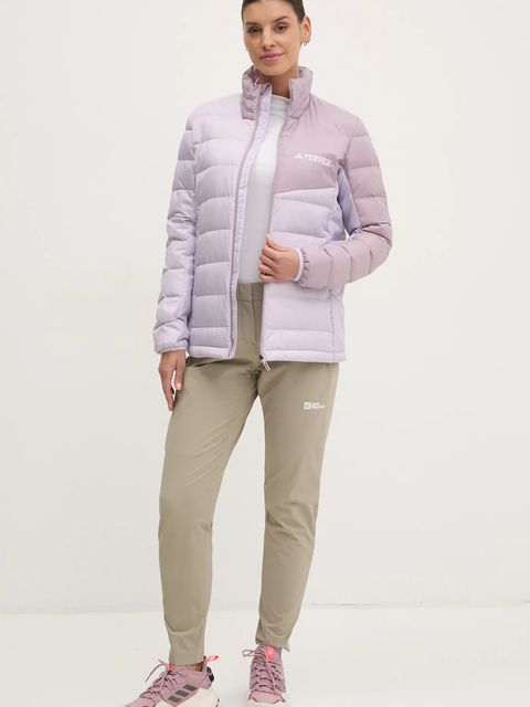 adidas TERREX kurtka sportowa puchowa Multi kolor fioletowy przejściowa JD8415