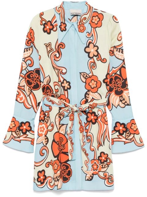 ALEMAIS Ondine mini dress - Blue