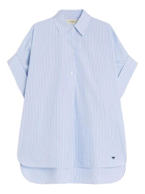 Weekend Max Mara striped-pattern short-sleeve shirt - Blue - zdjęcie produktu nr 1