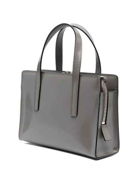 Prada mini Re-edition 1995 brushed-leather tote bag - Grey
