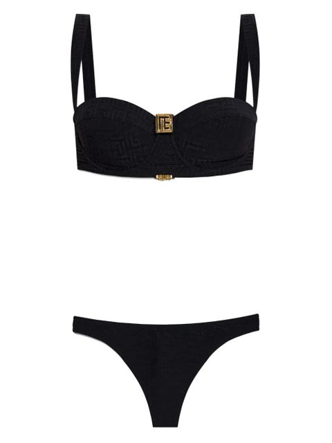Balmain logo plaque bikini - Black - zdjęcie produktu nr 1