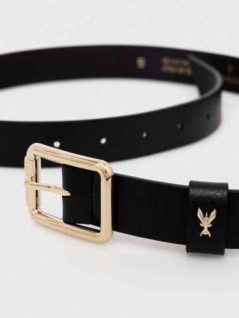 Patrizia Pepe pasek skórzany kolor czarny CW6408 L001 - zdjęcie produktu nr 2