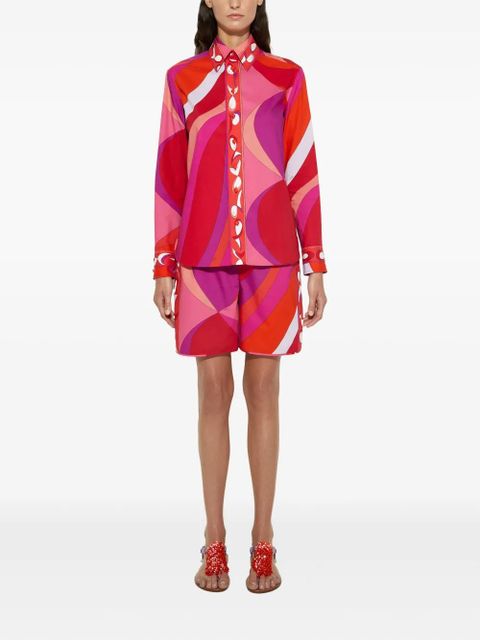 PUCCI Pesci-print shirt - Pink