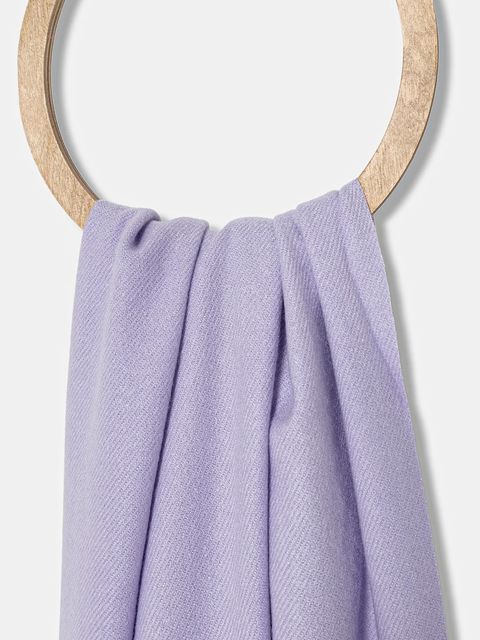 Answear.LAB szalik z wełną kolor fioletowy gładki - zdjęcie produktu nr 2