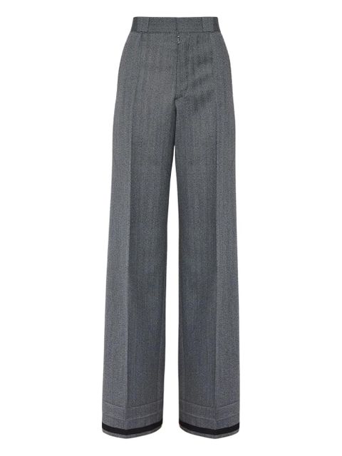 Maison Margiela wide-leg tailored trousers - Grey - zdjęcie produktu nr 1