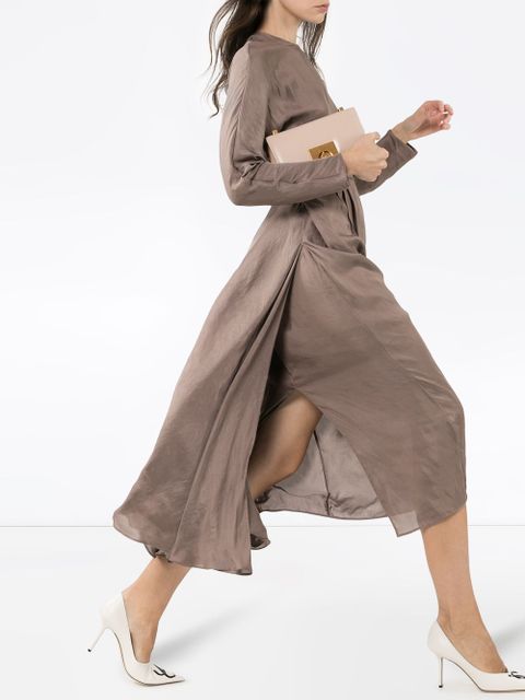 Prada layered midi dress - Neutrals