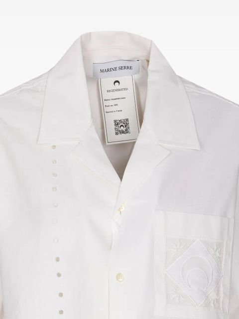 Marine Serre embroidered-detail shirt - White