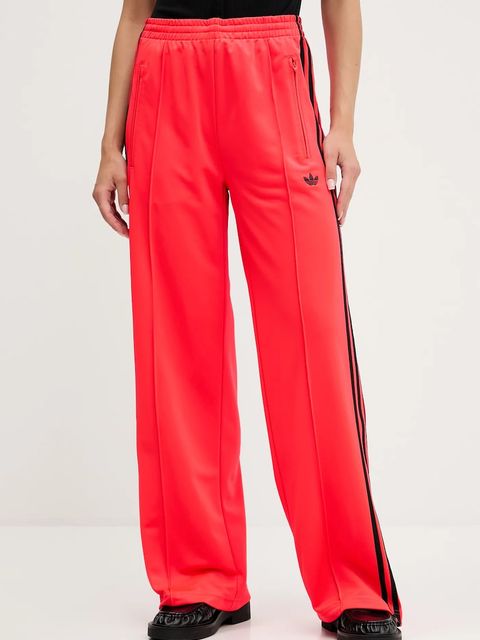 adidas Originals spodnie dresowe Firebird damskie kolor czerwony wzorzyste JW1227 - zdjęcie produktu nr 1