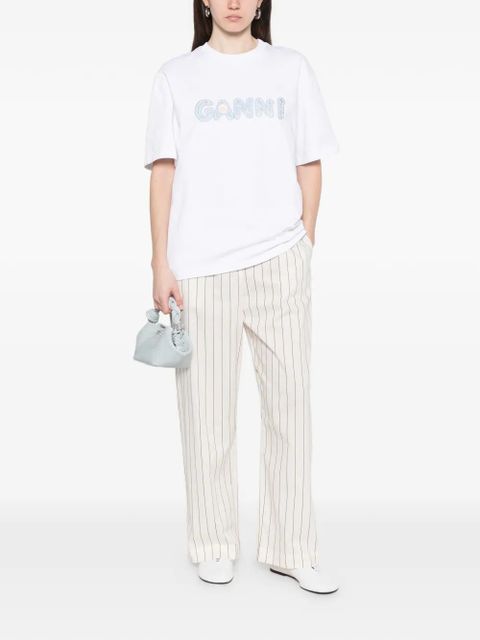 GANNI logo T-shirt - White - zdjęcie produktu nr 2