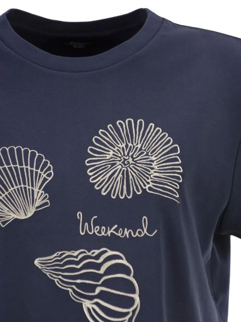 Weekend Max Mara printed crew-neck T-shirt - Blue