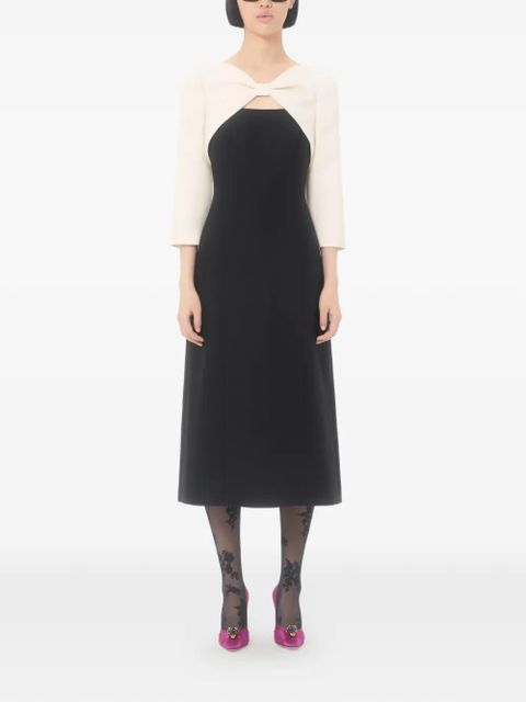 Valentino Garavani crepe couture midi dress - Black - zdjęcie produktu nr 2