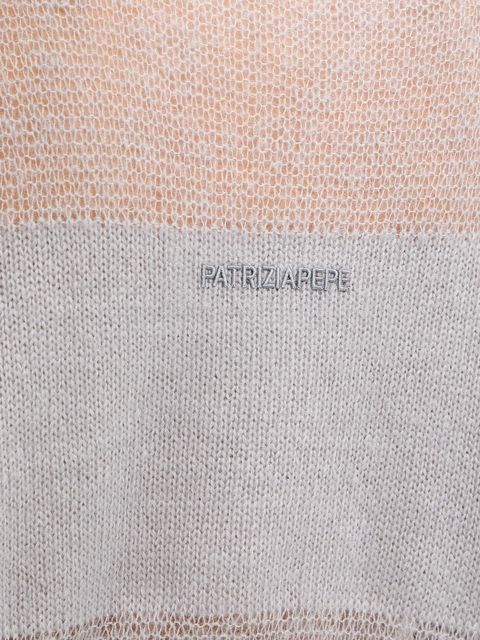 Patrizia Pepe sweter z dodatkiem wełny damski kolor szary lekki 2K0335 K296