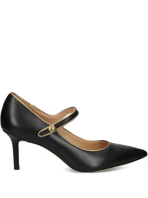Lauren Ralph Lauren 70mm Lanette button-strap pumps - Black - zdjęcie produktu nr 1