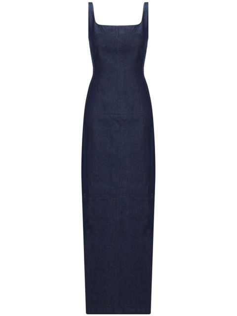 Jacquemus La Robe de-Nîmes Spoglio maxi dress - Blue