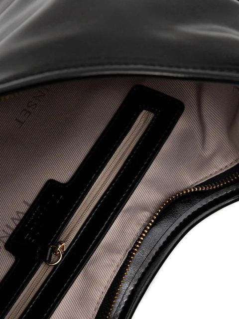 TWINSET logo-plaque tote bag - Black