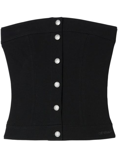 Off-White corset-style top - Black - zdjęcie produktu nr 1