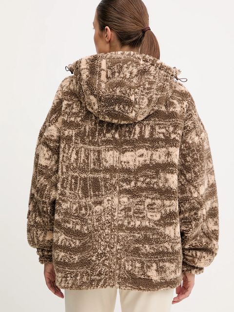 adidas by Stella McCartney bluza damska kolor brązowy z kapturem JM3675 - zdjęcie produktu nr 2