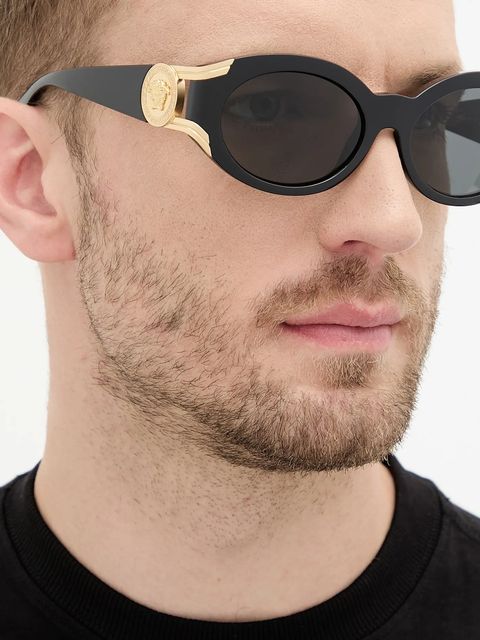 Versace okulary przeciwsłoneczne damskie kolor czarny 0VE4503U