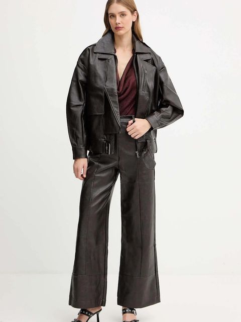 Bardot ramoneska kolor brązowy 59633JB3 - zdjęcie produktu nr 2