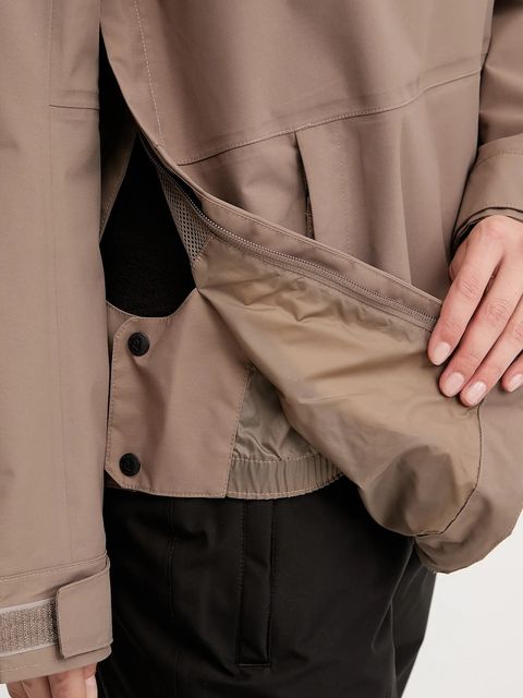 The North Face kurtka narciarska Driftview Anorak kolor brązowy NF0A82W1DHL1