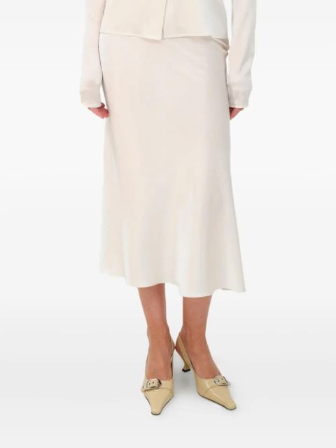 MANURÍ Tina bias-cut midi skirt - White - zdjęcie produktu nr 1