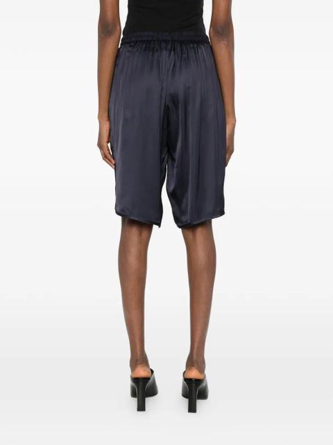 The Frankie Shop Nelis elasticated bermuda shorts - Blue