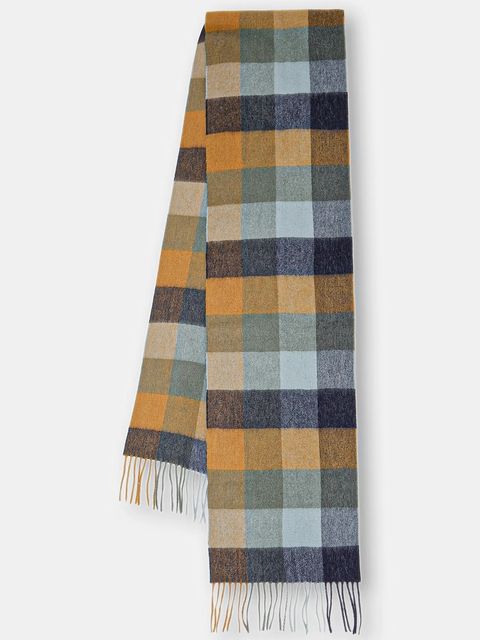 Barbour szalik kolor zielony wzorzysty USC0005 - zdjęcie produktu nr 1